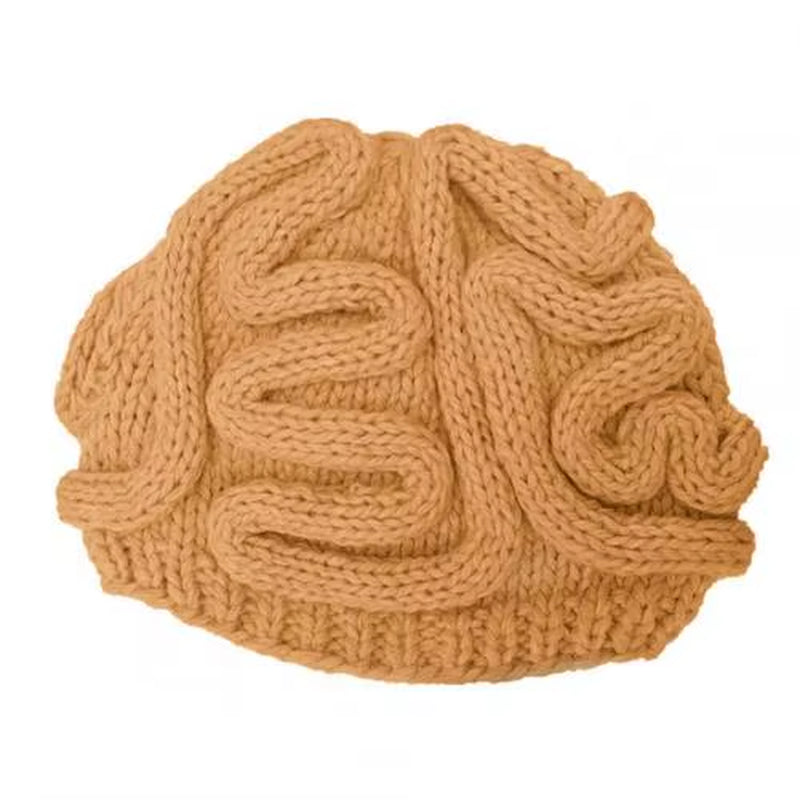 HOT Sales！！！Spoof Horror Brain Knitted Hat Funny Warm Cap Party Headwear Photography Props